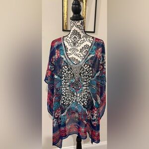 Chico’s Mars Blossom Peri Poncho